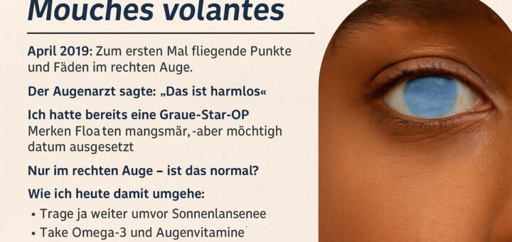 Meine Erfahrung mit Mouches Volantes – was der Augenarzt sagte und wie ich damit lebe